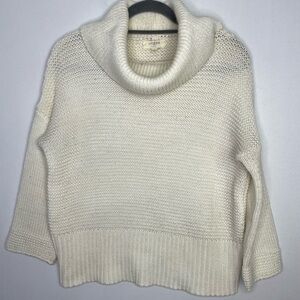 Umgee neutral cowlneck sweater